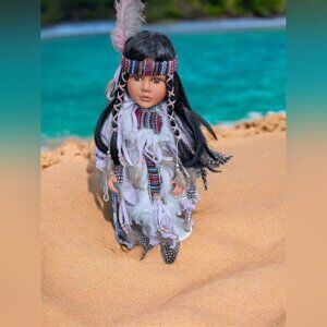 Native American Porcelain Doll (EUC)